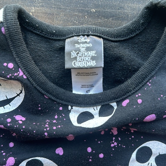 Disney Nightmare Before Christmas Jack Skellington Toddler Girls Skater Dress 4T - Picture 6 of 6
